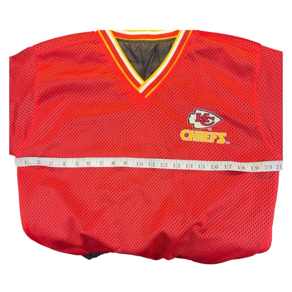 Vintage Unisex KC Chiefs Reversible Mesh Pullover NFL Streetwear - Picture 12 of 16